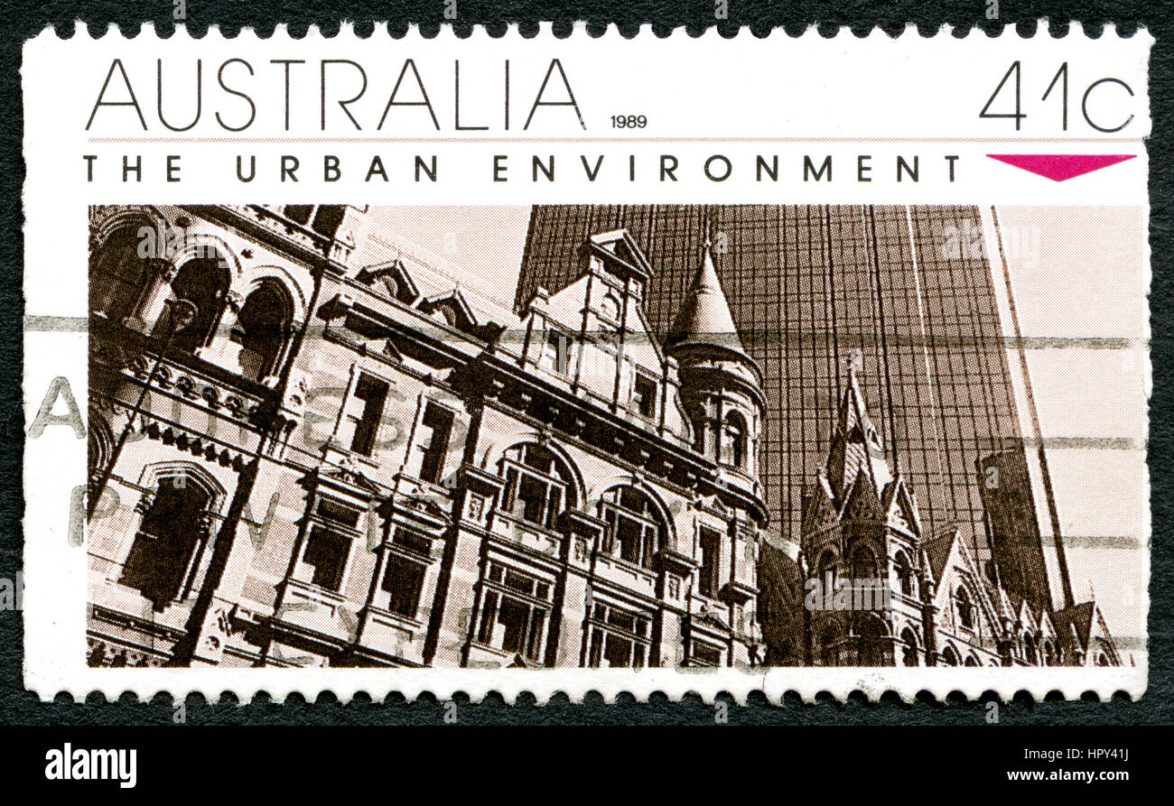 AUSTRALIA CIRCA 1989 A used postage stamp from Australia