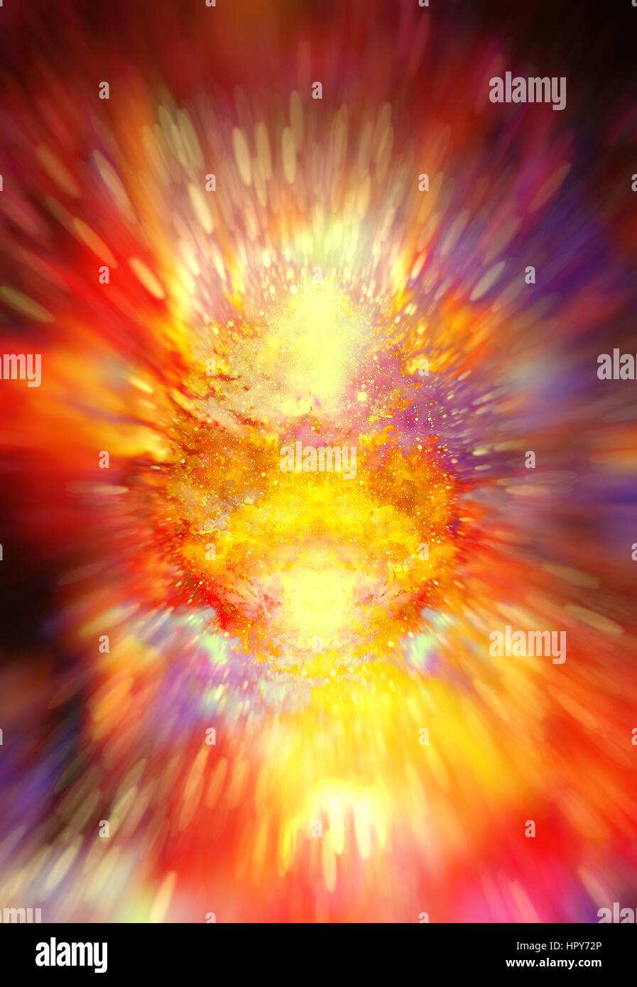 Cosmic space and stars, color cosmic abstract background. crystalic explosion effect Stock Photo