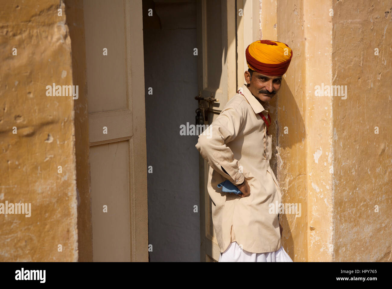 Rajput man, Jodhpur Stock Photo