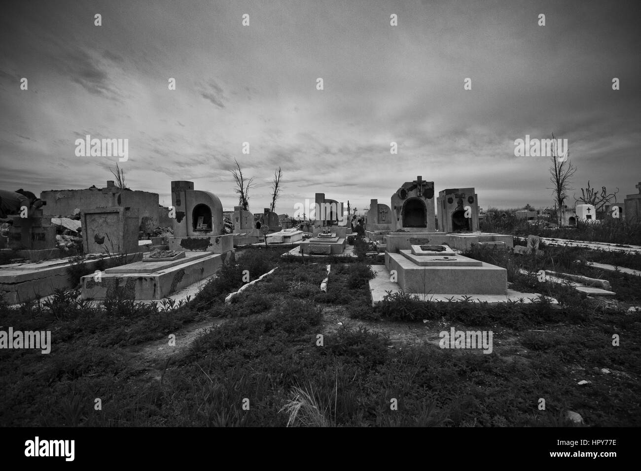 Submerged City of Epecuen Stock Photo