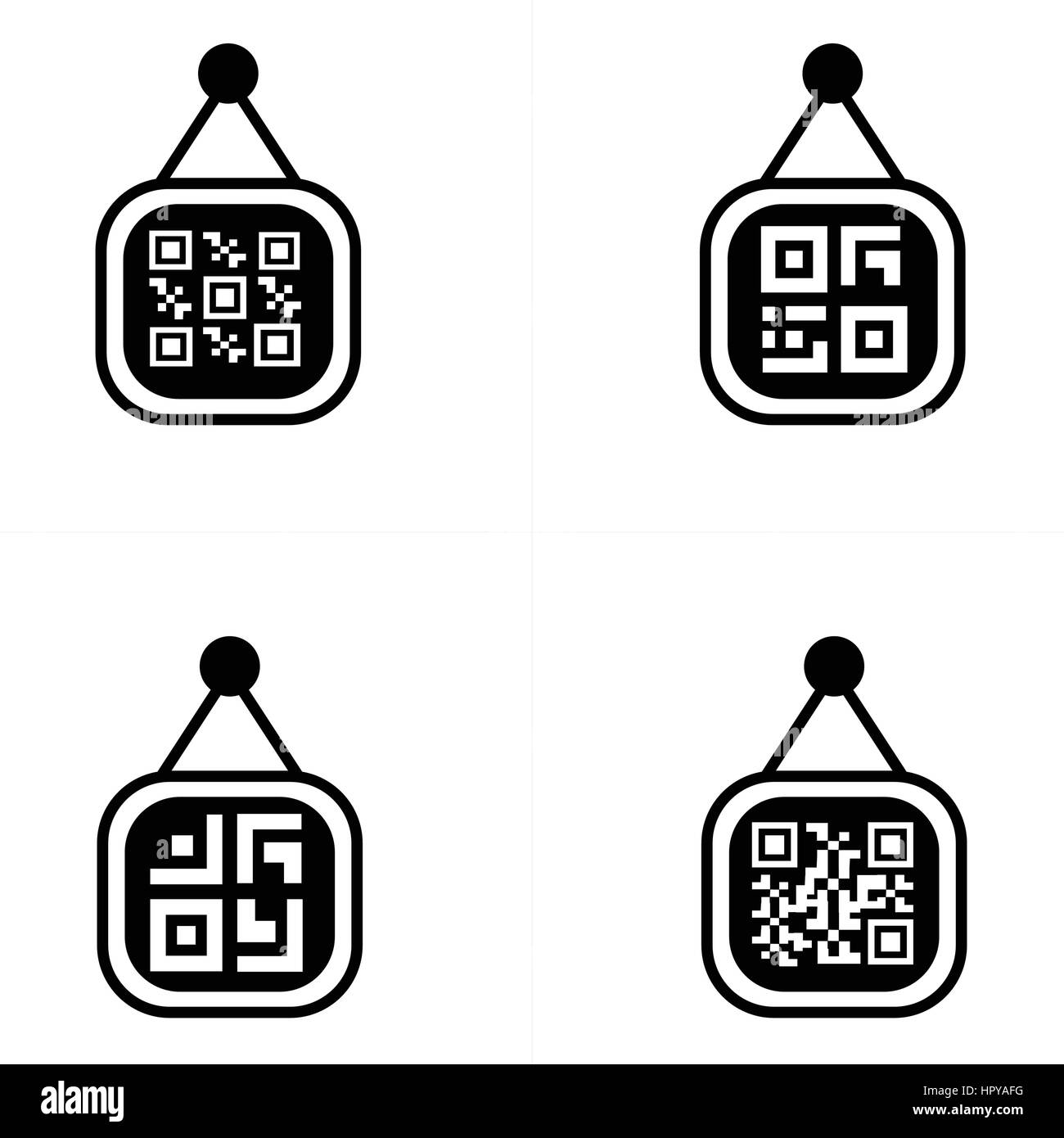 QR code on Price label Icon Stock Vector Image & Art - Alamy