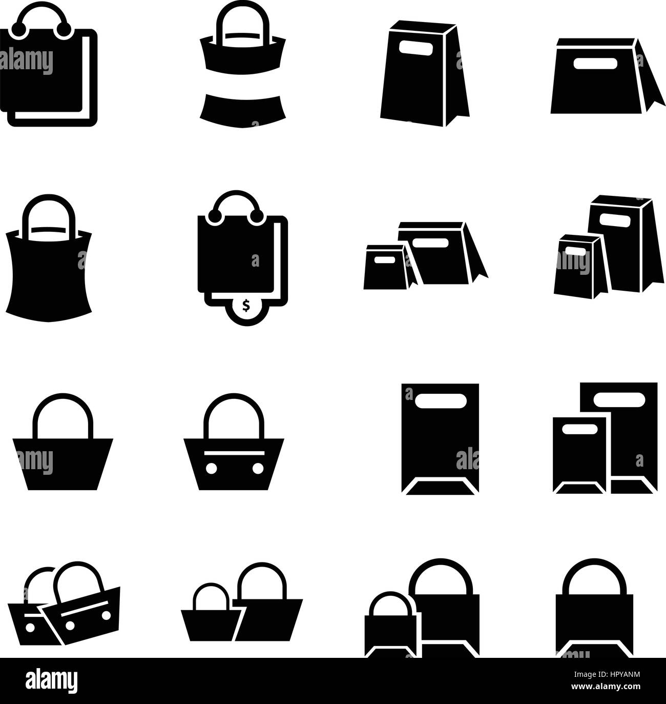 Collection of different bags 297583 Vector Art at Vecteezy