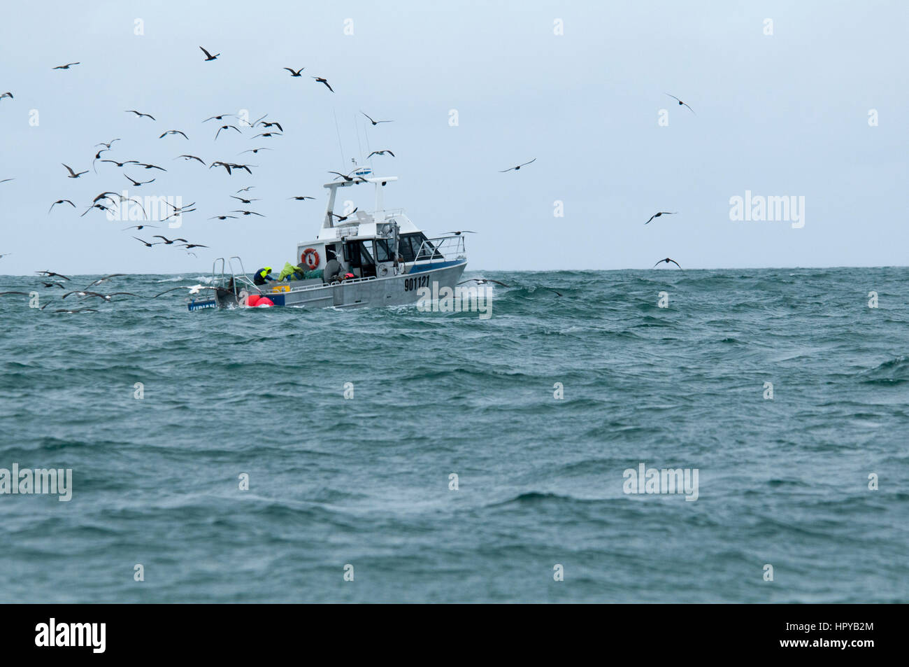 Fishing vessel in the pacific ocean hi-res stock photography and