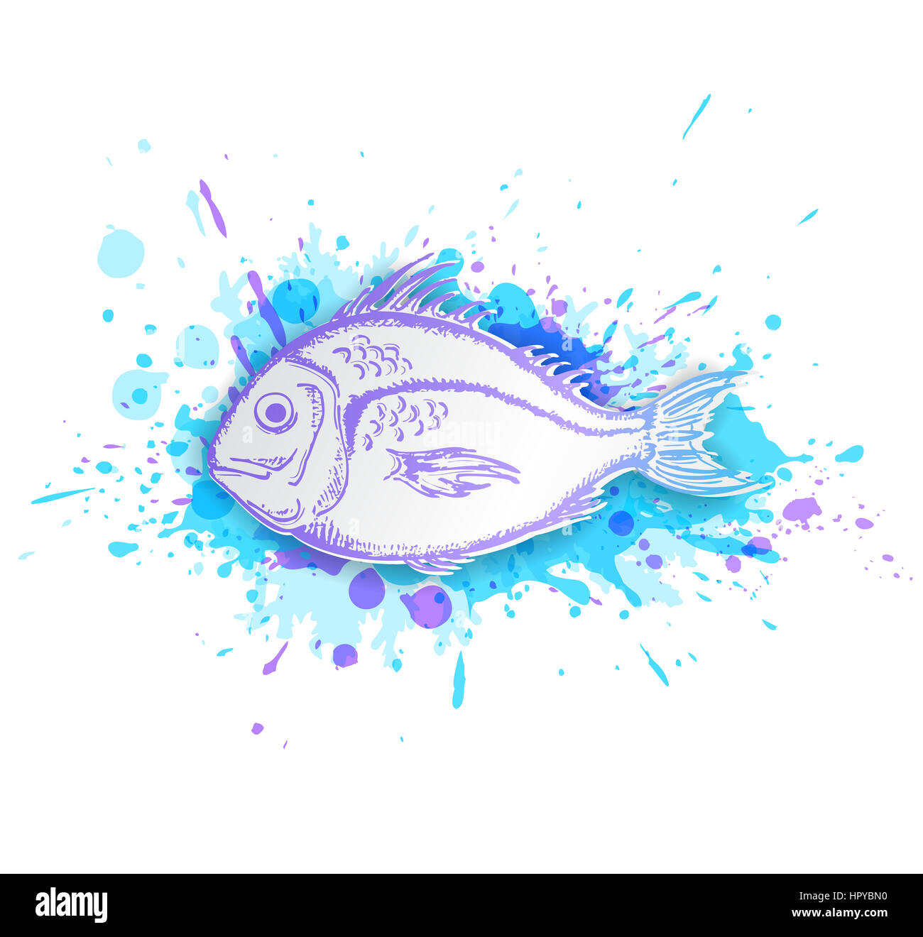 Blob fish stock vector. Illustration of deep, clipart - 89120385