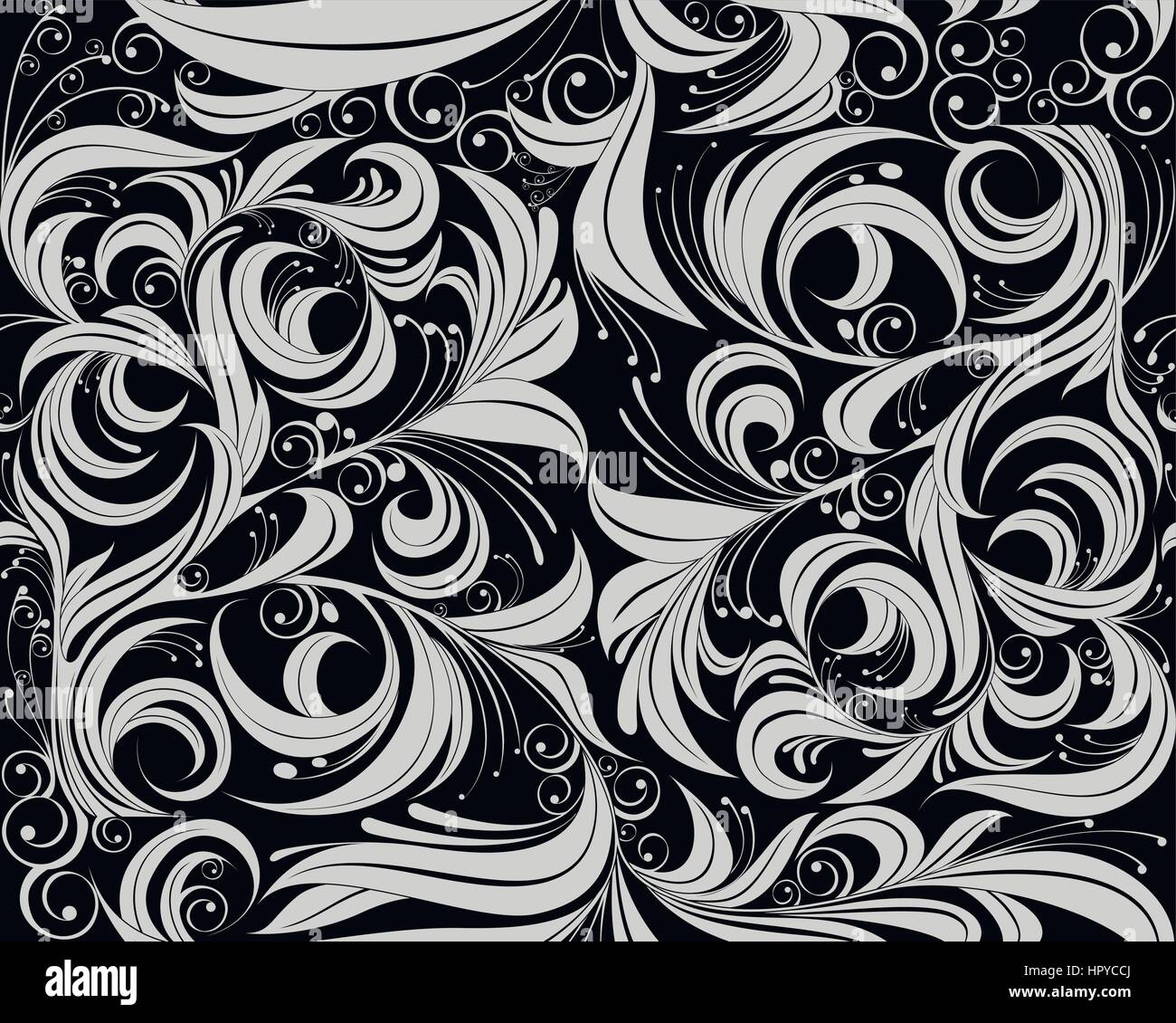Vector illustration of a seamless floral background Stock Vector Image ...