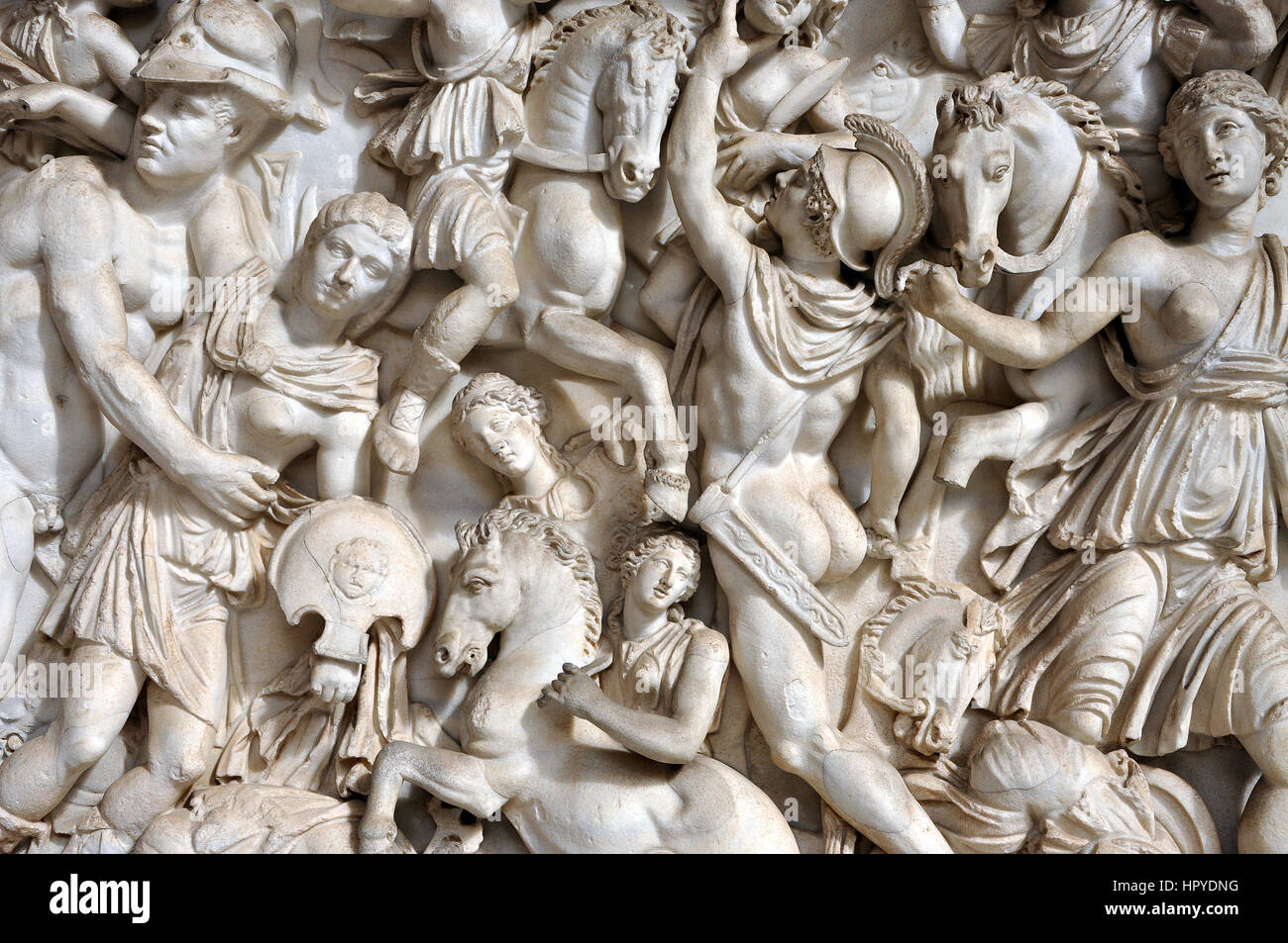 Bas-relief and sculpture details in stone of Roman Gods and Emperors Stock  Photo - Alamy