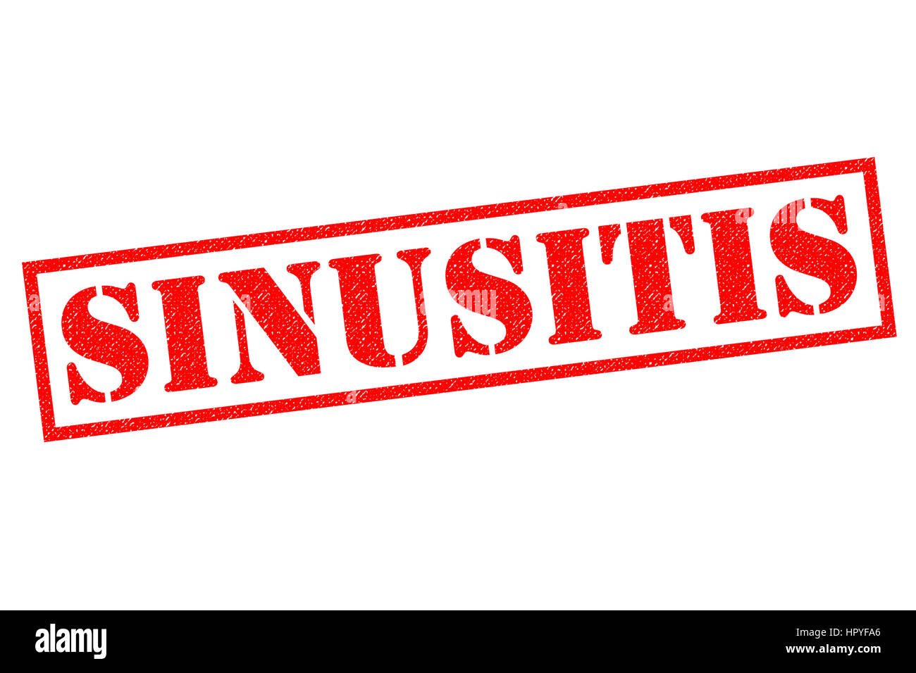 SINUSITIS red Rubber Stamp over a white background Stock Photo Alamy