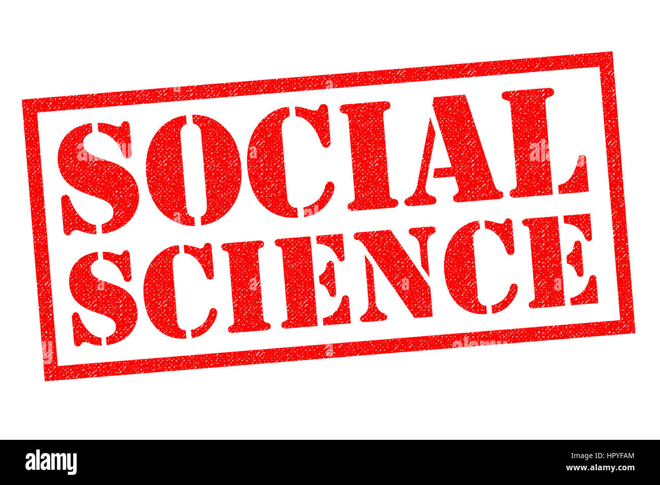 SOCIAL SCIENCE red Rubber Stamp over a white background Stock Photo - Alamy