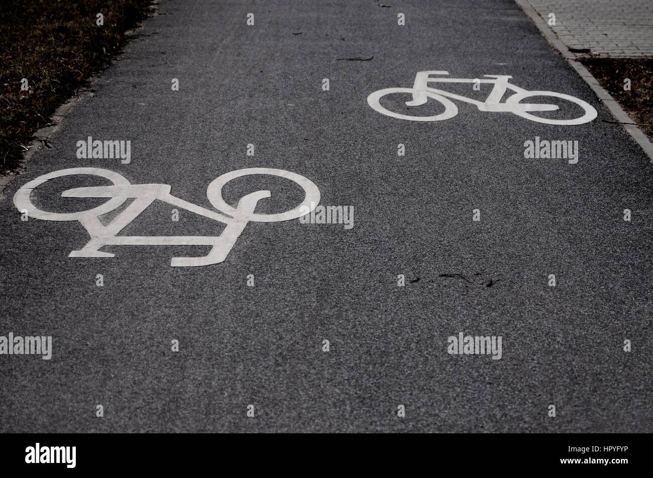Two way cycle track © Pawel M. Mikucki Stock Photo