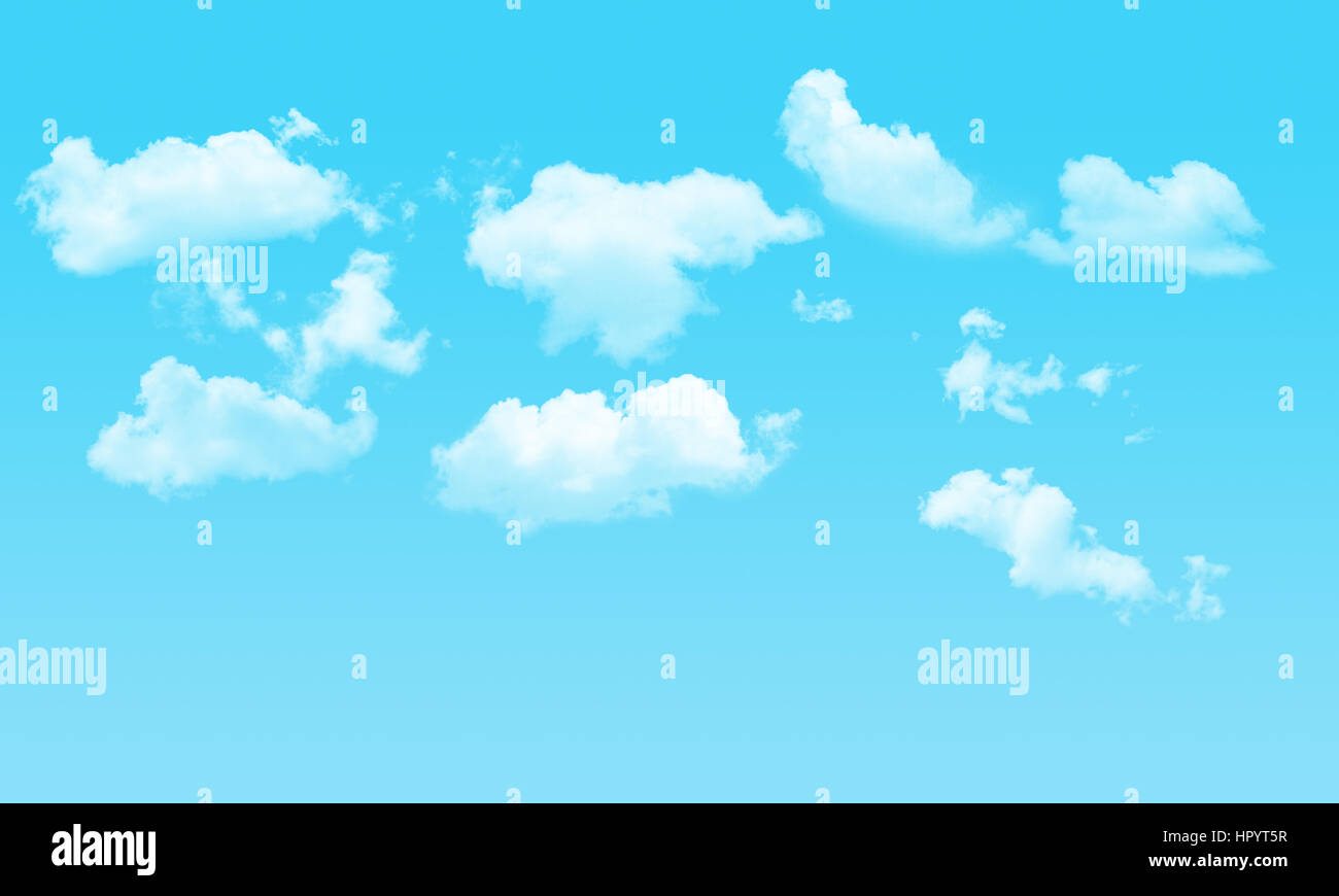 white cloudy with blue sky background Stock Photo - Alamy