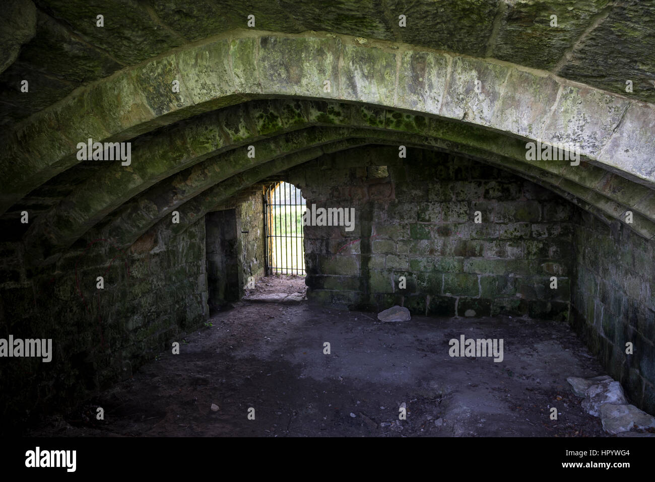 Ayton castle, a medieval fortified manor house in West Ayton, North