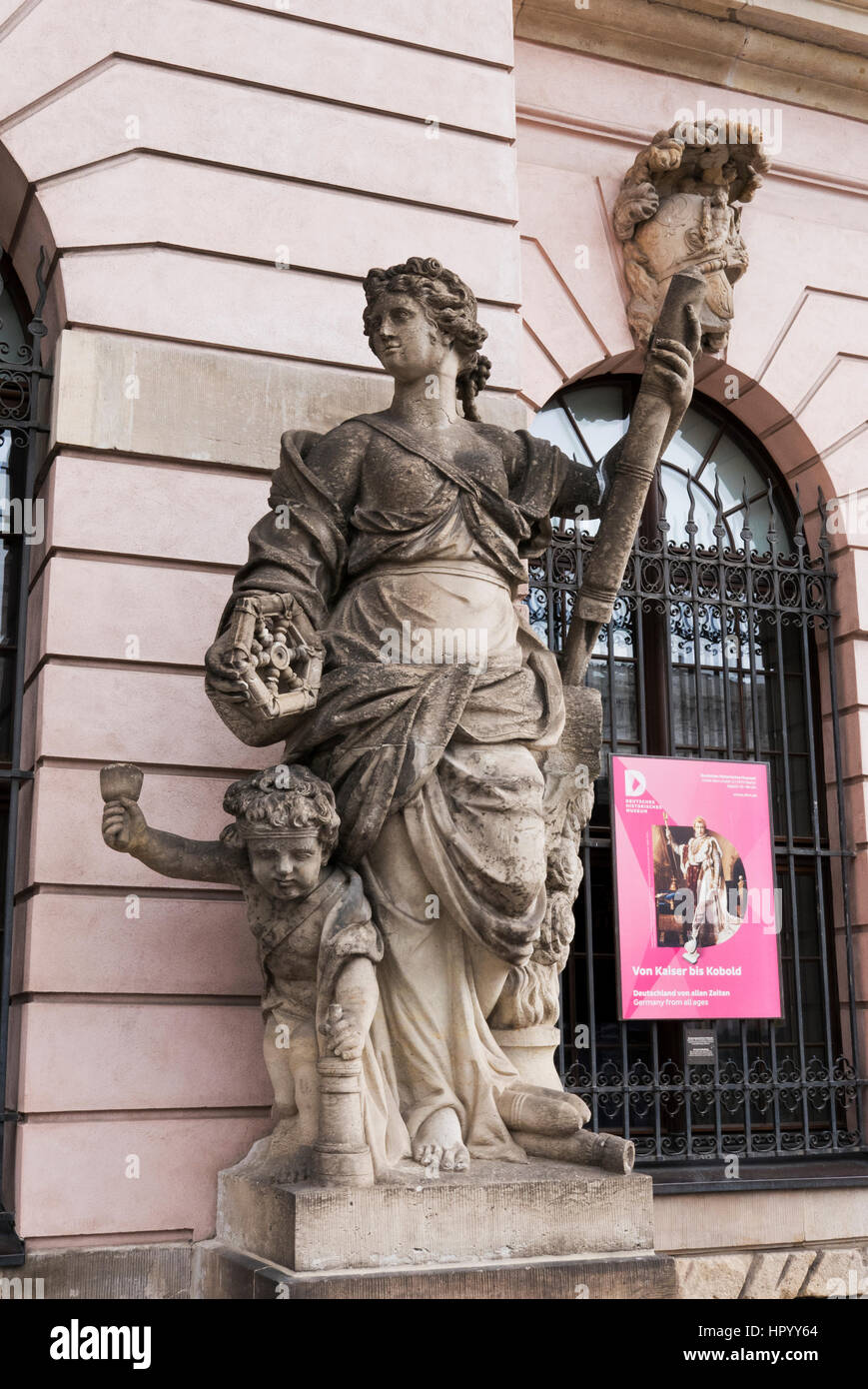 Statues outside the Zeughaus Museum, Berlin, Germany Stock Photo