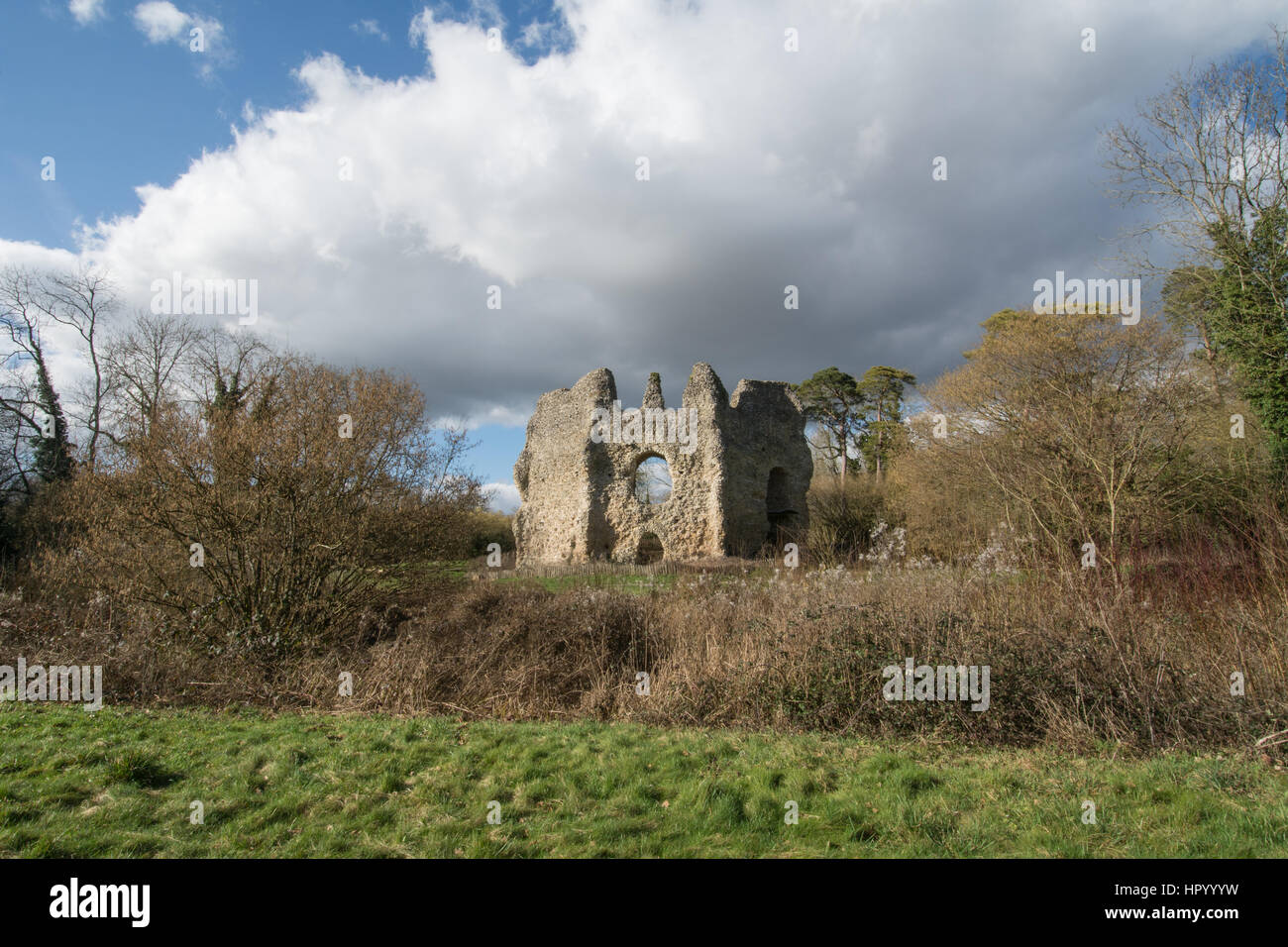 Odiham Castle or King John’s Castle in Hampshire, UK Stock Photo - Alamy