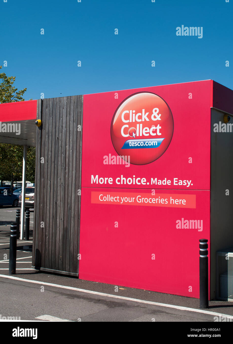Tesco Extra Superstore Shopping Click And Collect Pick Up Point Stock Photo Alamy
