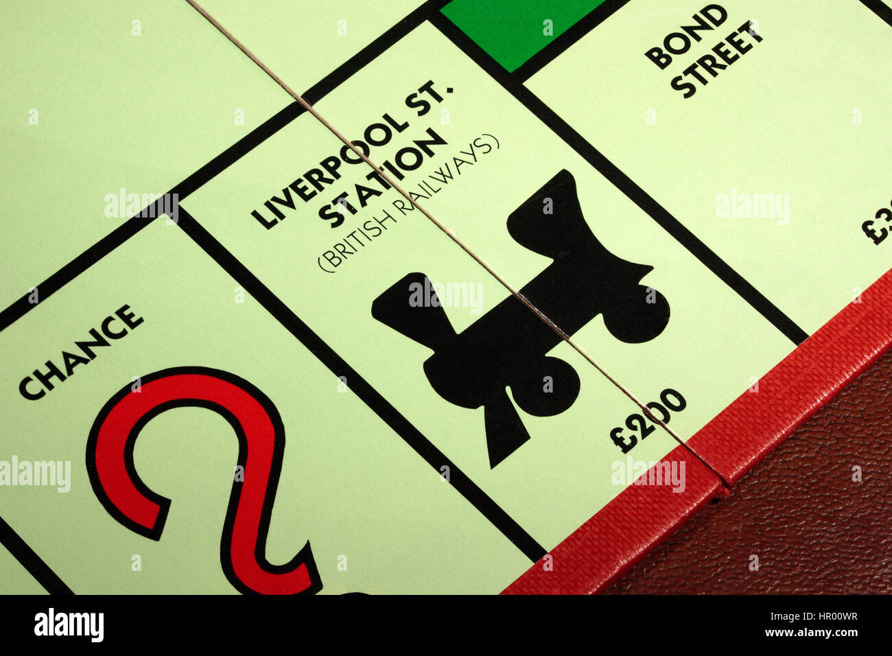 Monopoly board game Liverpool St. Station British Railways £200 with