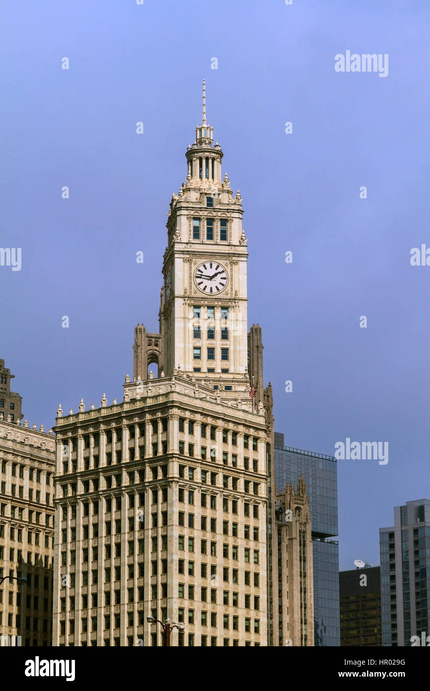 Wrigley Building, Chicago, Illinois, USA Stock Photo
