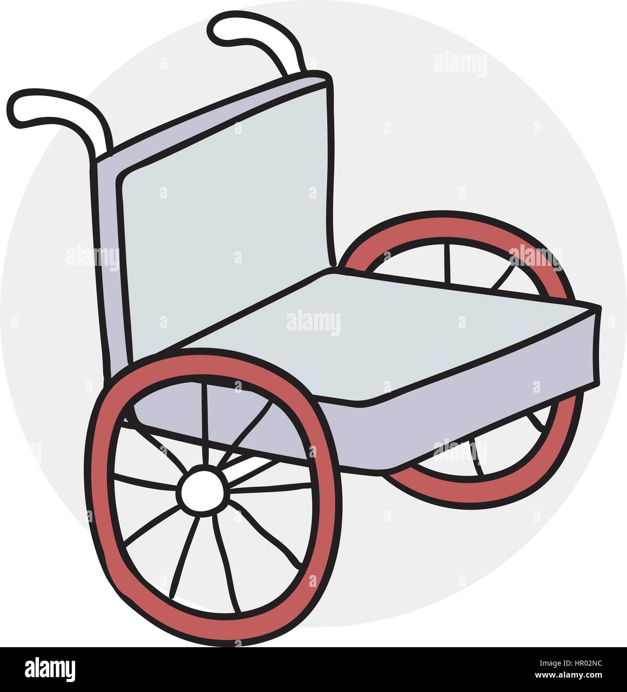 wheelchair icon cartoon Stock Vector