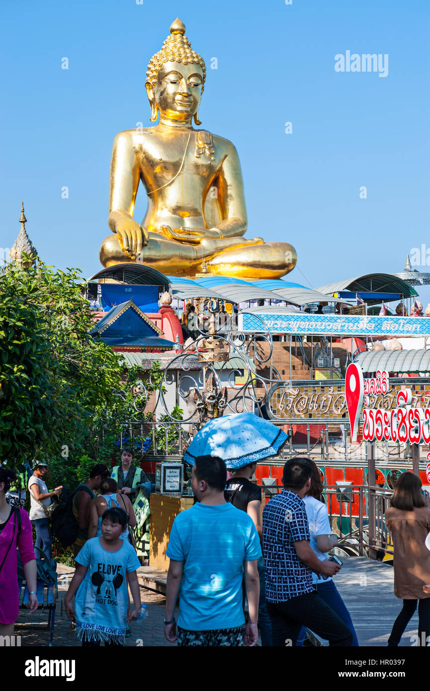 Giant Buddha, Golden Triangle, Chiang Rai, Thailand Stock Photo