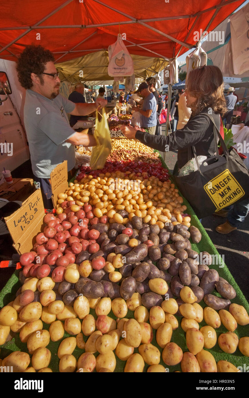 Farmers Market at Arizona Avenue in Santa Monica, California Stock ...