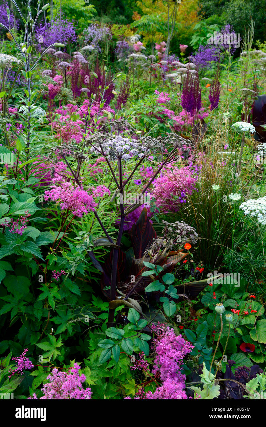 mix, mixed, bed, border,lush, tropical, exotic, hot, planting scheme