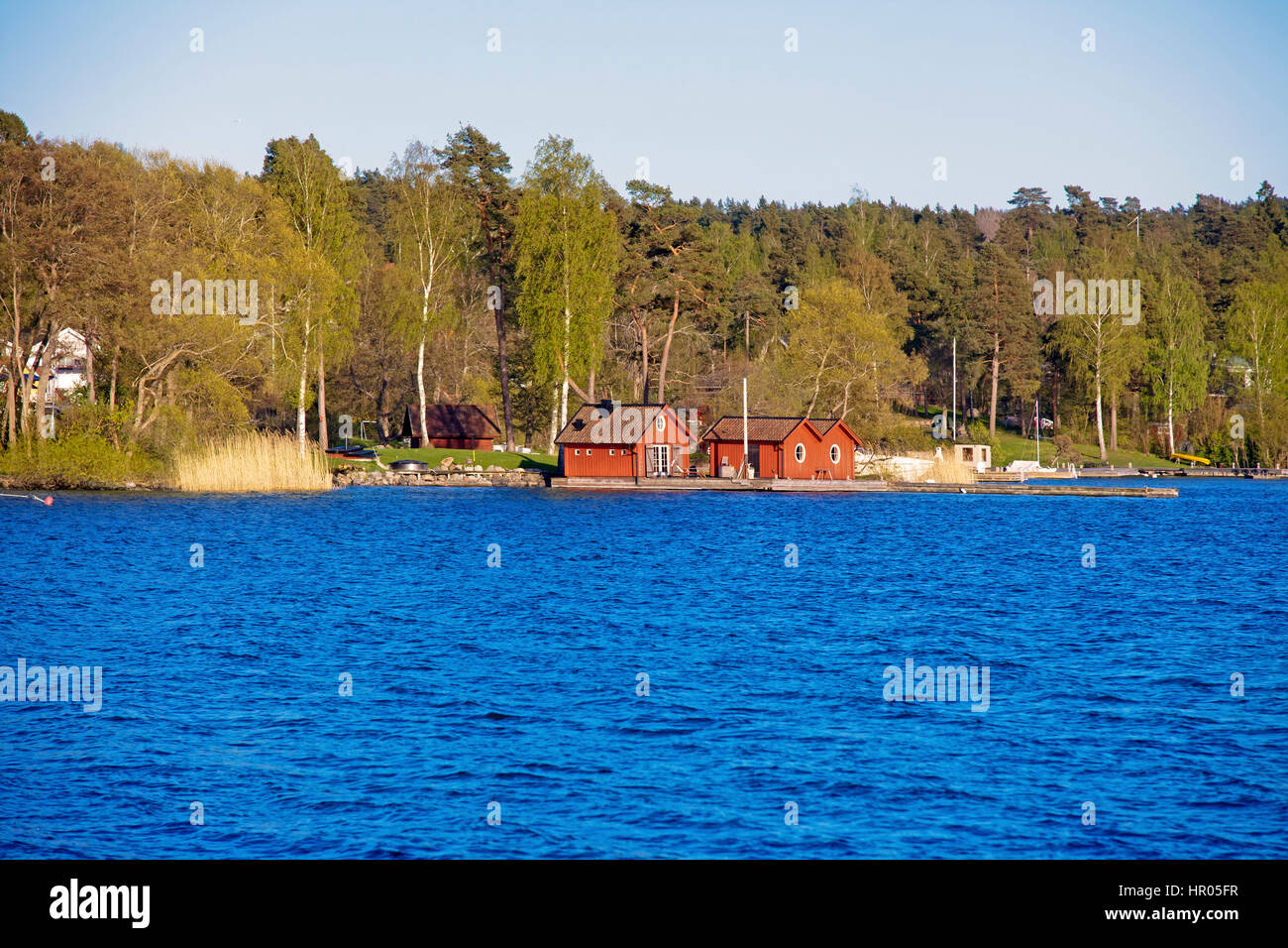 View of seashore in Stockholm Stock Photo - Alamy