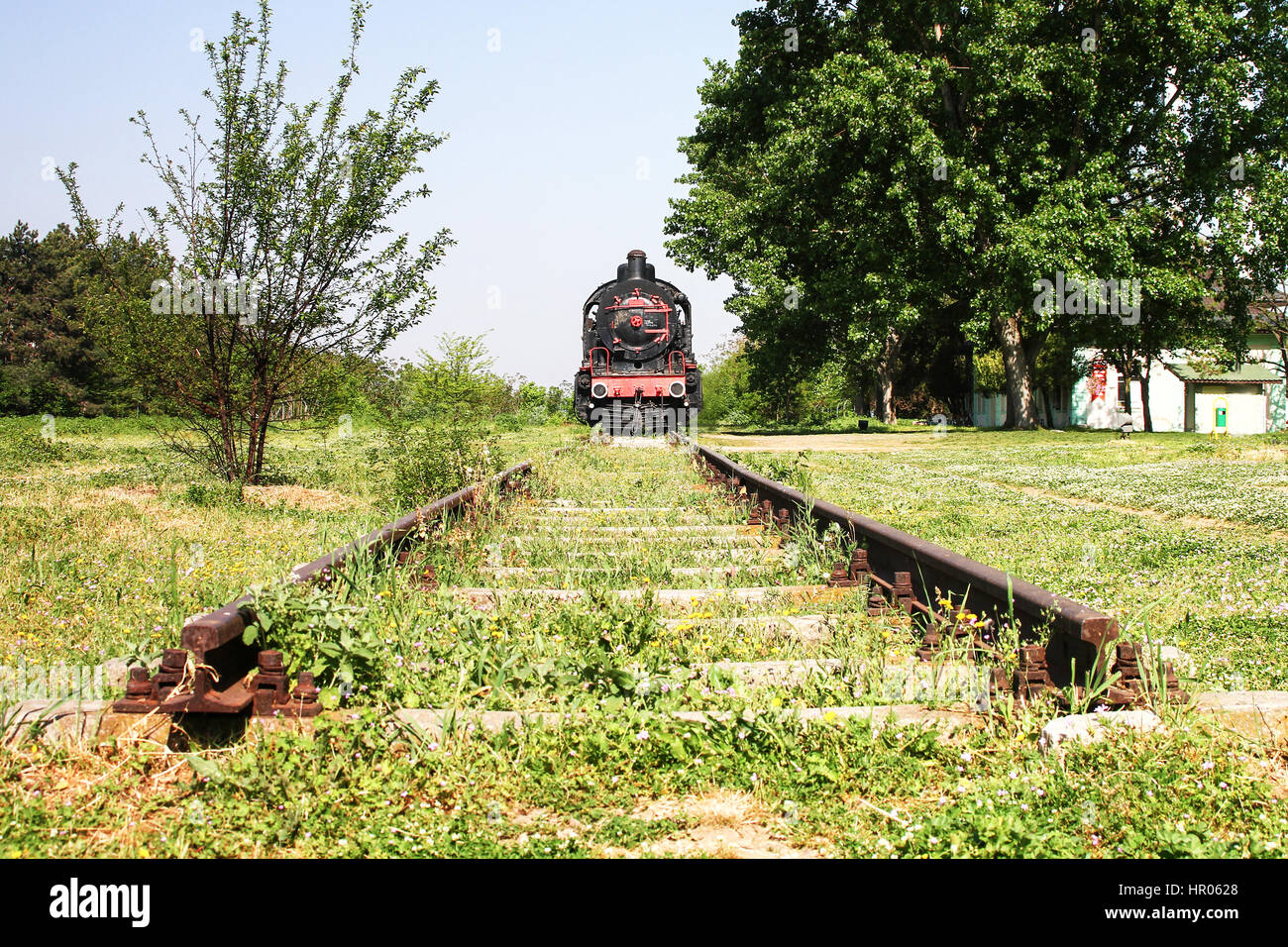 Dead end, Railroad tracks Stock Photo Alamy