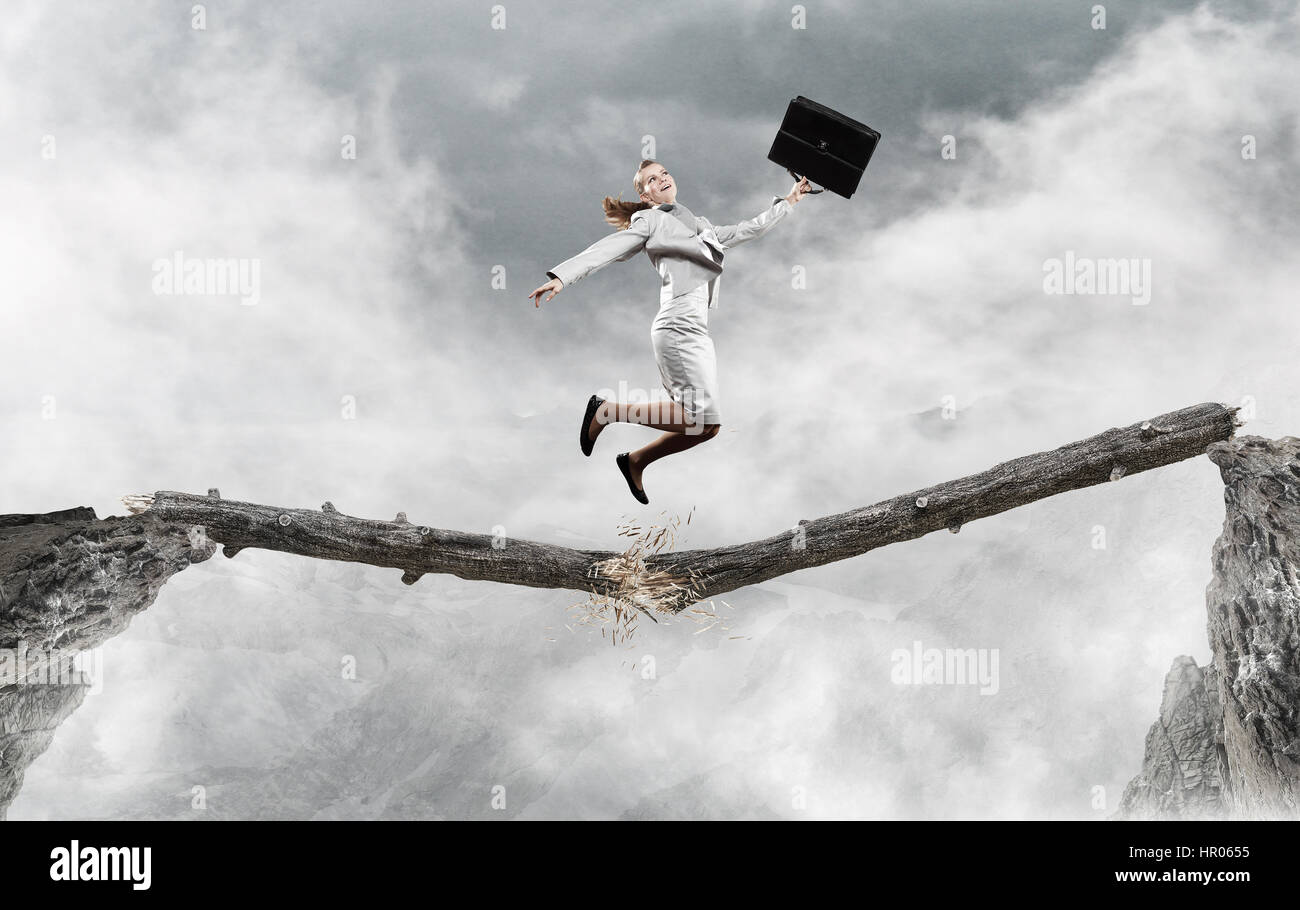 Overcoming fear failure mixed media hi-res stock photography and images ...