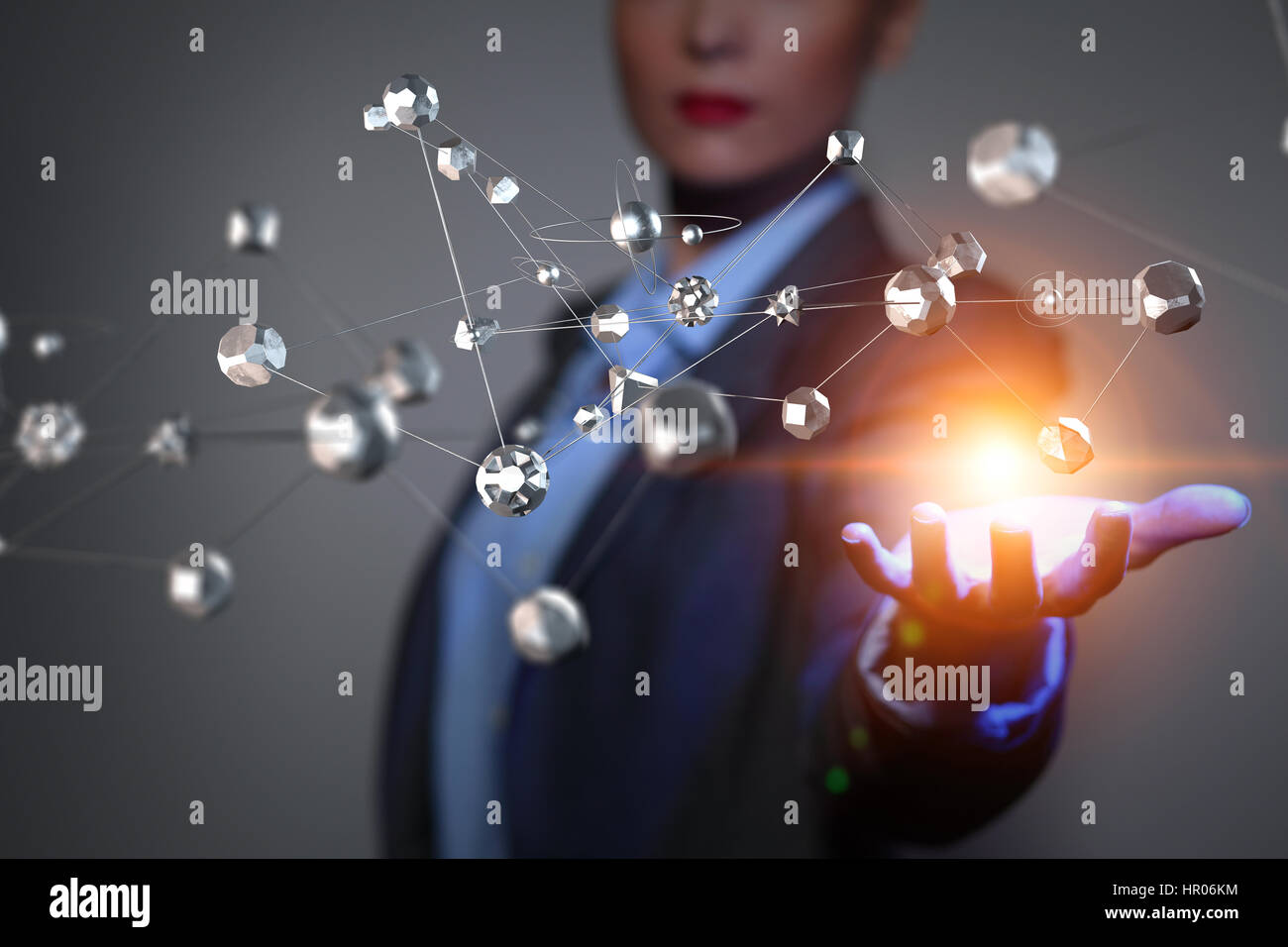 Networking and communication concept . Mixed media Stock Photo - Alamy