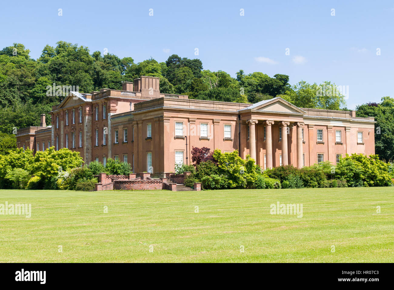 Himley Hall dates from the 18th century when John Ward demolished the medieval manor to make way for a great Palladian mansion. The hall is now owned  Stock Photo