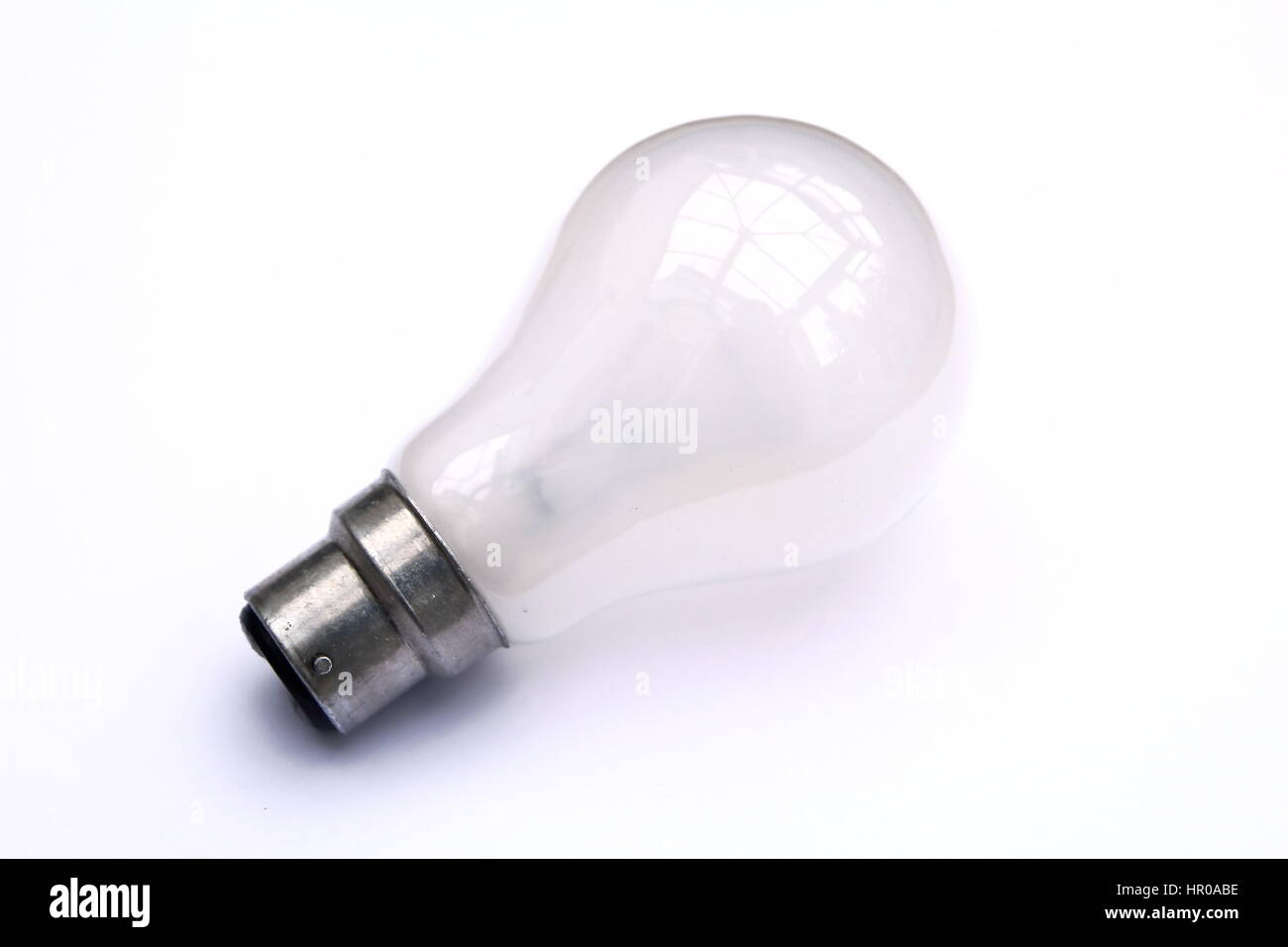 Incandescent tungsten pearl B22 bayonet fitting light bulb isolated on  white Stock Photo - Alamy