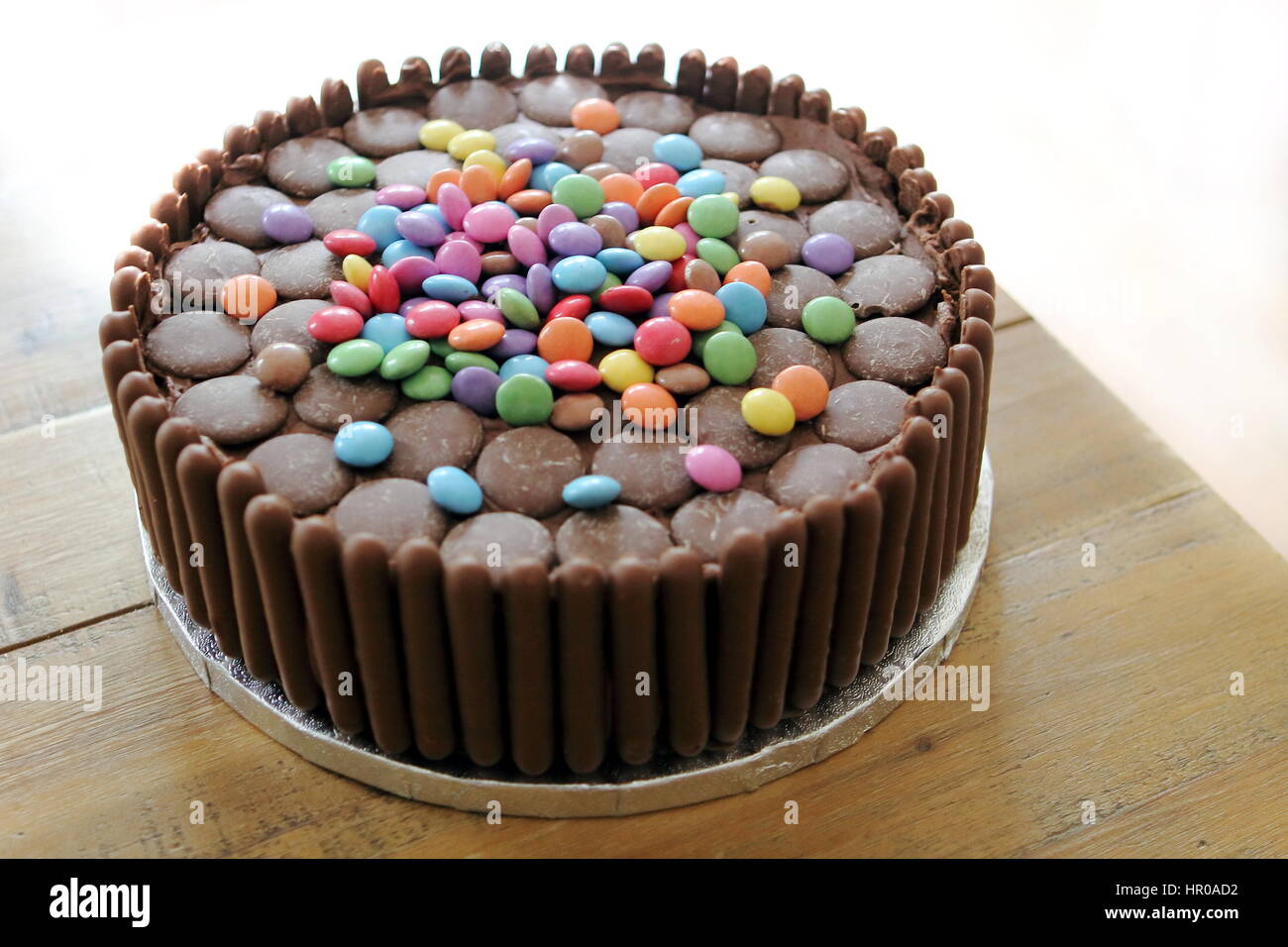 Cake Covered In Smarties Hi Res Stock Photography And Images Alamy