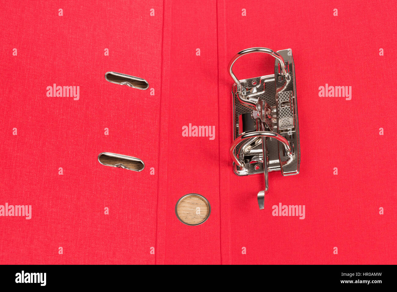 Empty open red folder for papers with a metal clip, close-up Stock ...