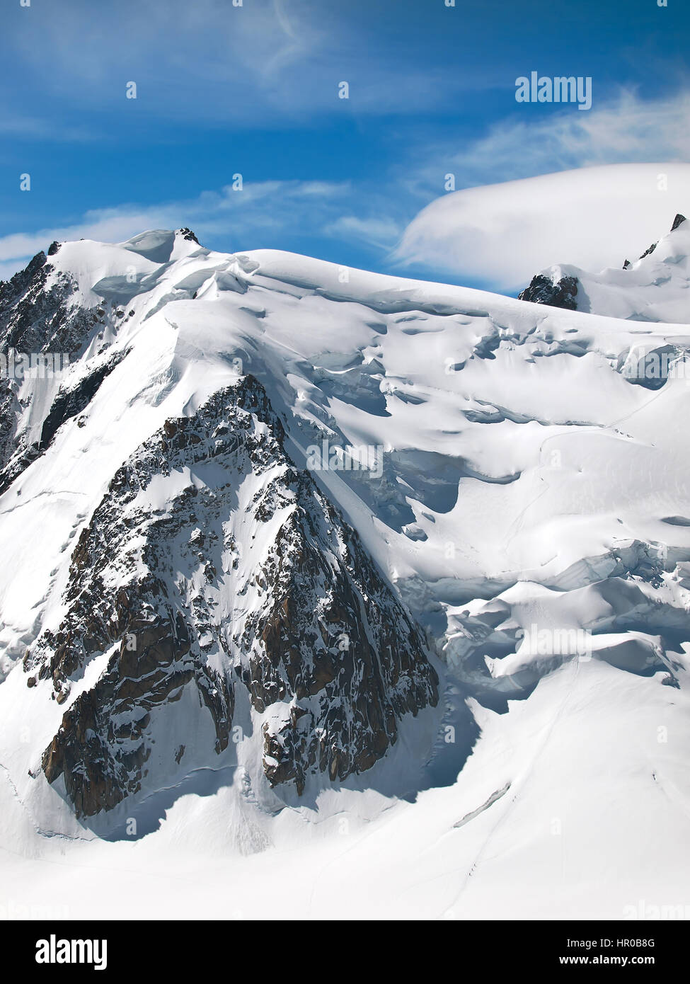 View of Mont Blanc in the french Alps Stock Photo - Alamy