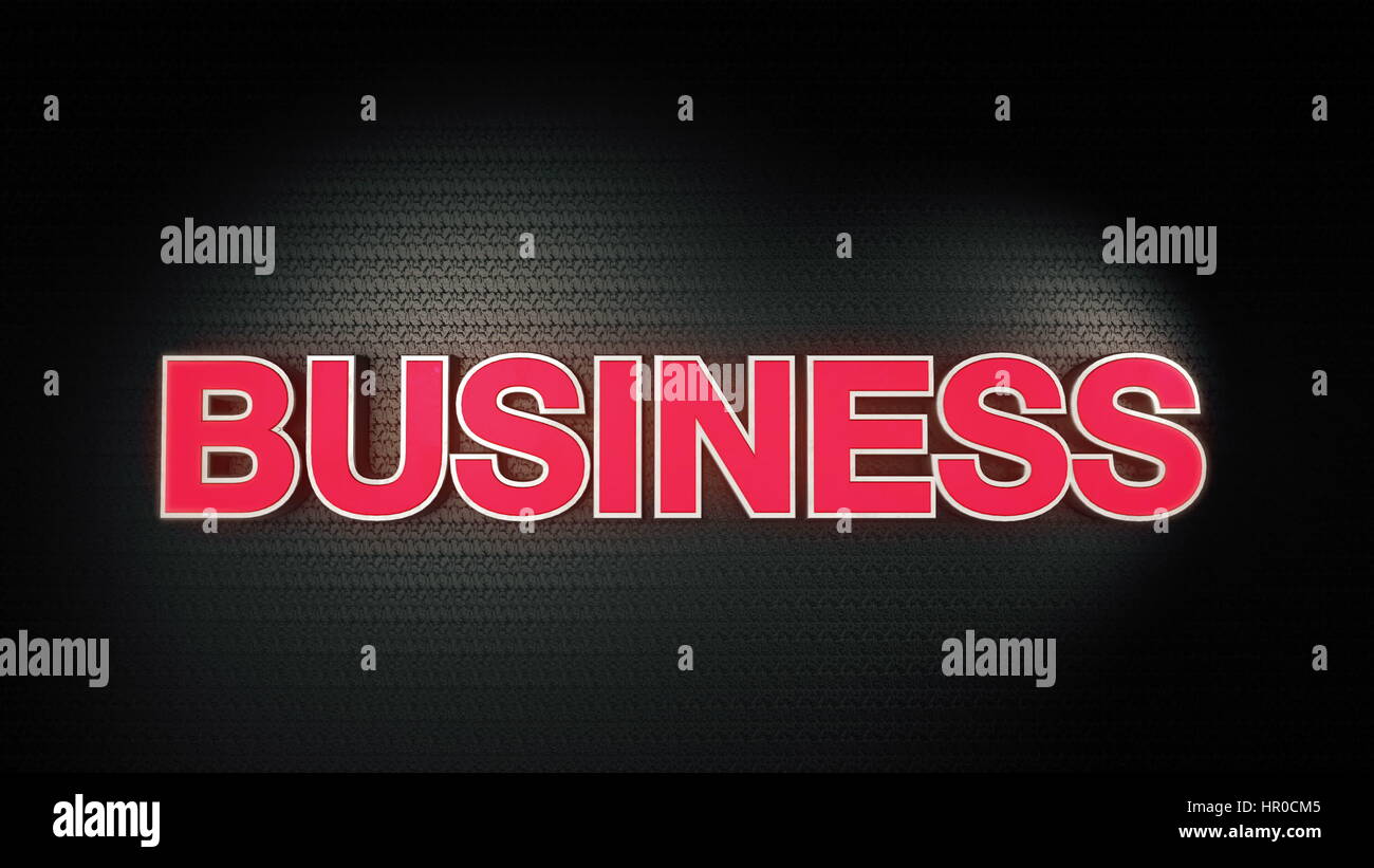 3d rendered business text animation hi-res stock photography and images ...