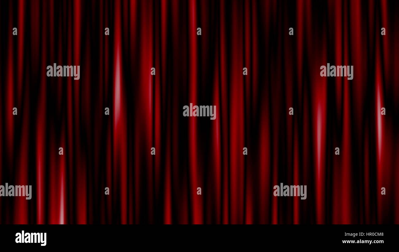 Cinema Screen Open Green Curtain Stock Photos Cinema Screen Open