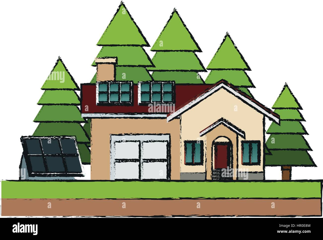 modern house icon Stock Vector Image & Art - Alamy