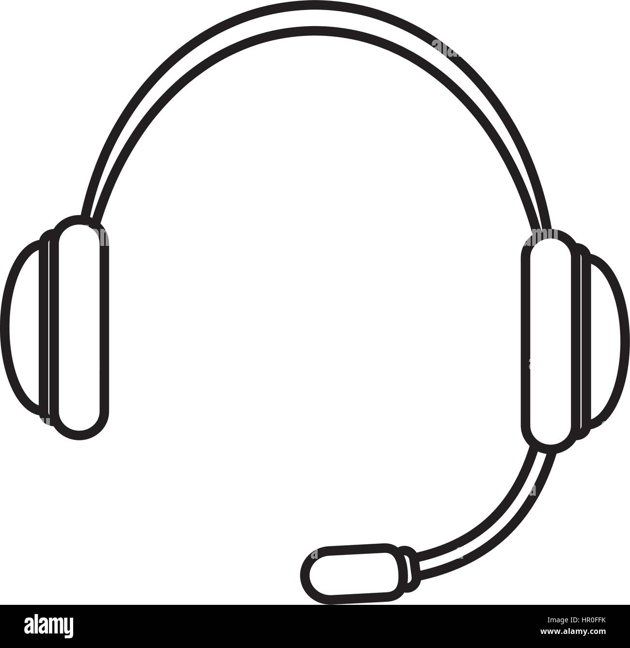 Headset communication device Stock Vector Image & Art Alamy