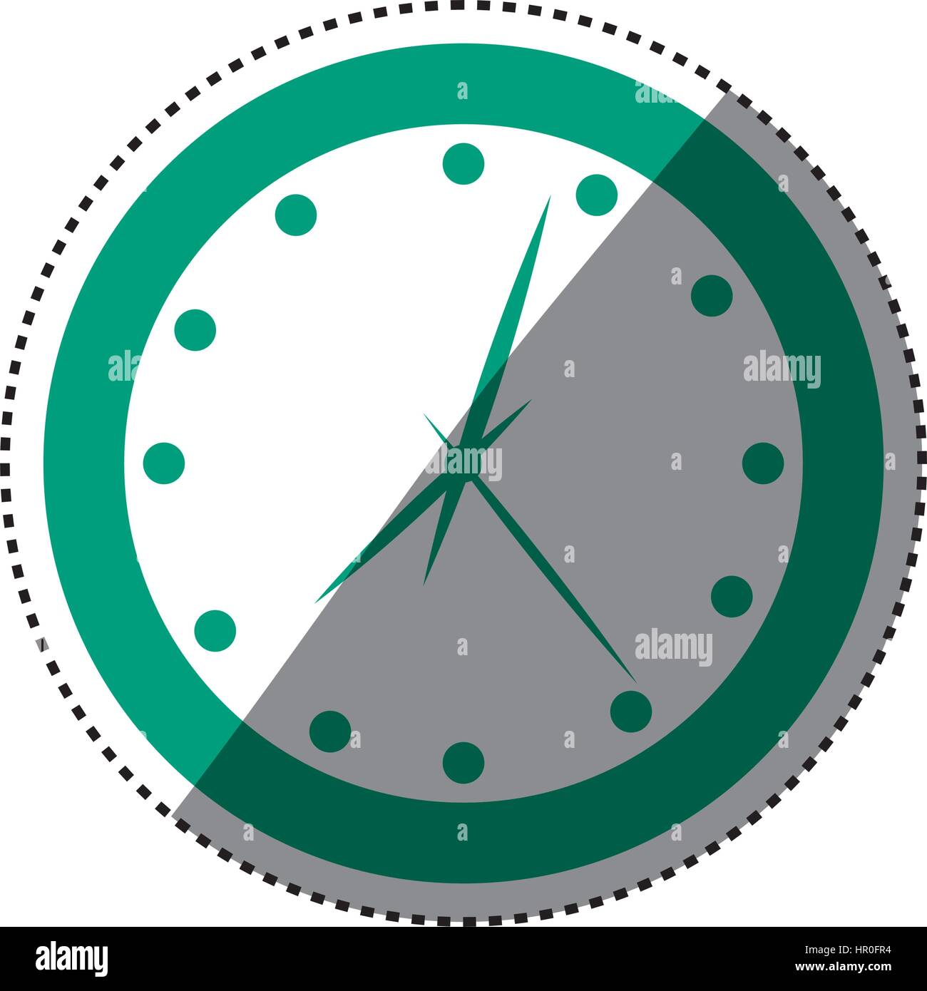 Wall clock isolated Stock Vector Image & Art - Alamy