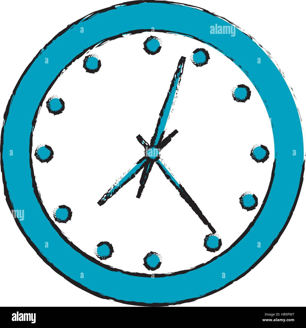 Wall clock isolated Stock Vector Image & Art - Alamy