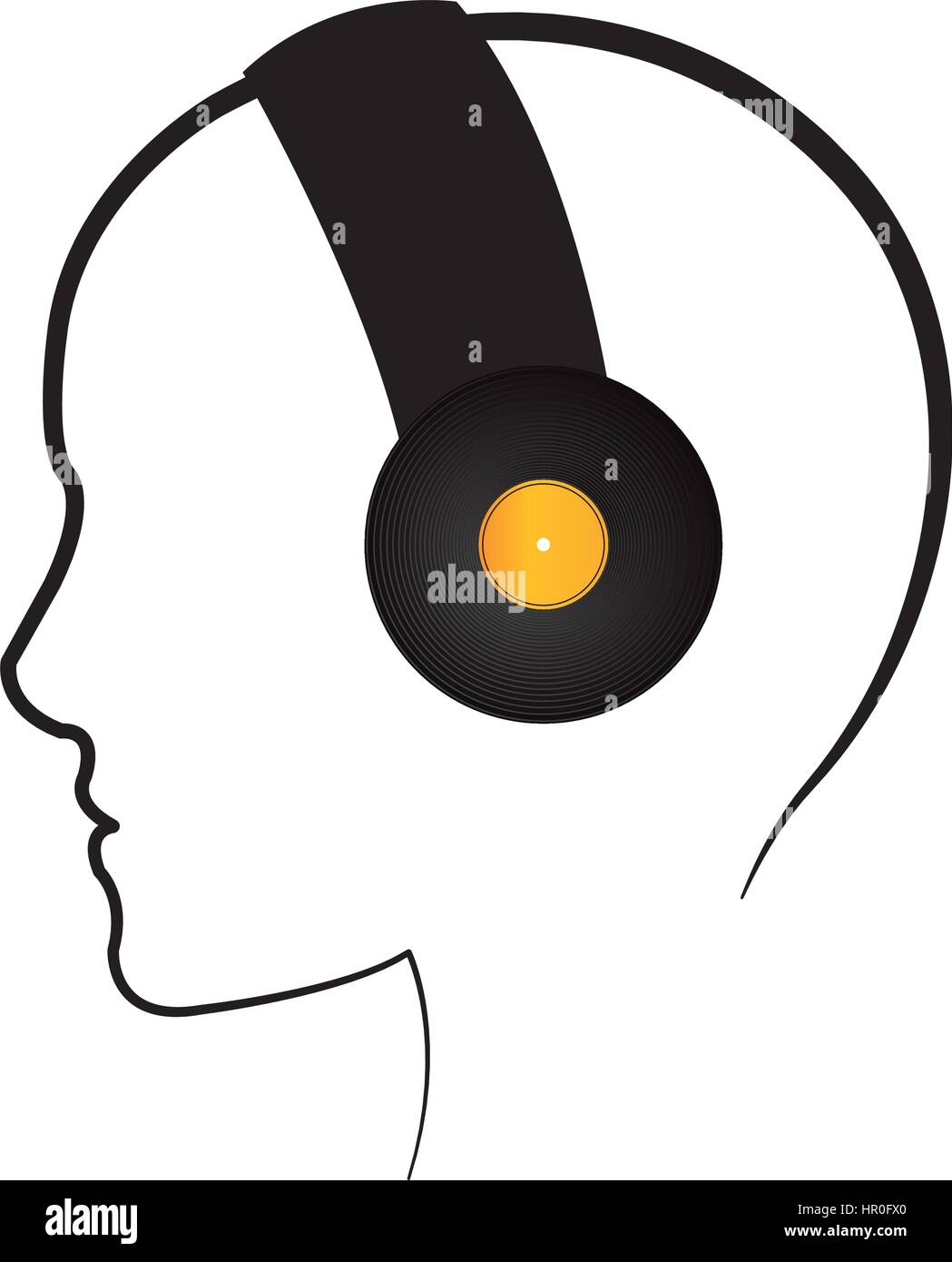 Music headphones device Stock Vector Image & Art - Alamy