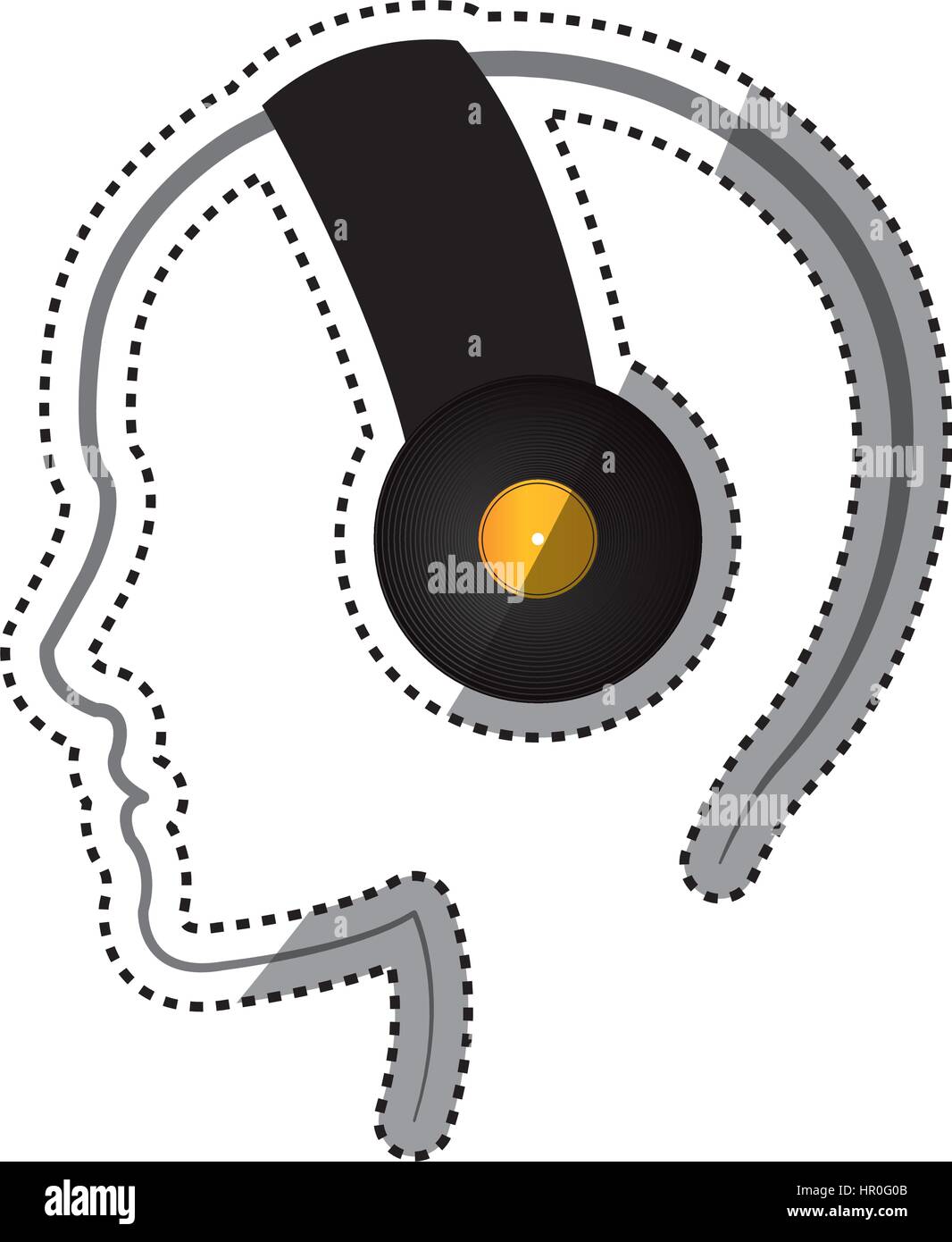 Music headphones device Stock Vector Image & Art - Alamy