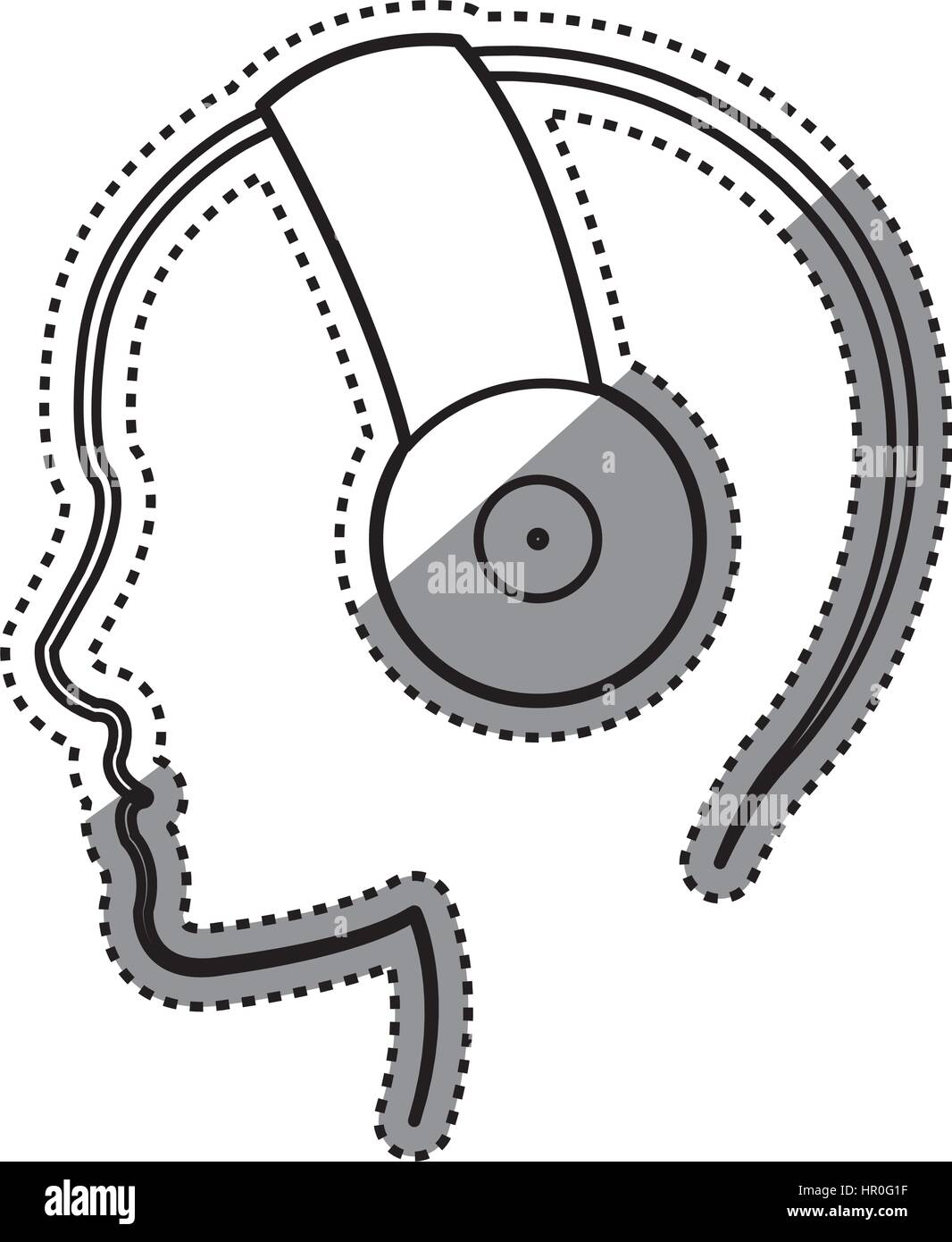 Music headphones device Stock Vector Image & Art - Alamy