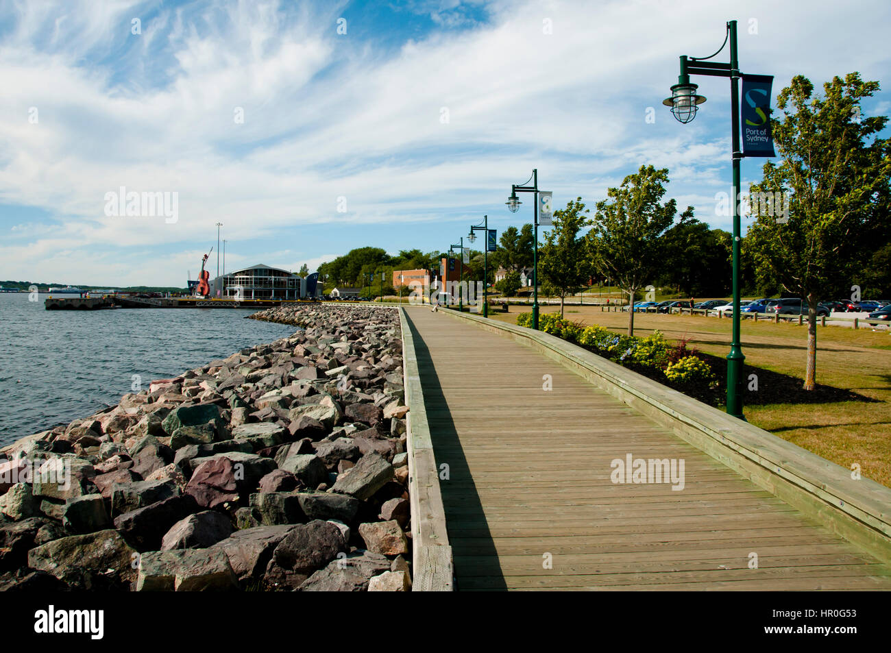 Port of Sydney Waterfront Nova Scotia Canada Stock Photo Alamy