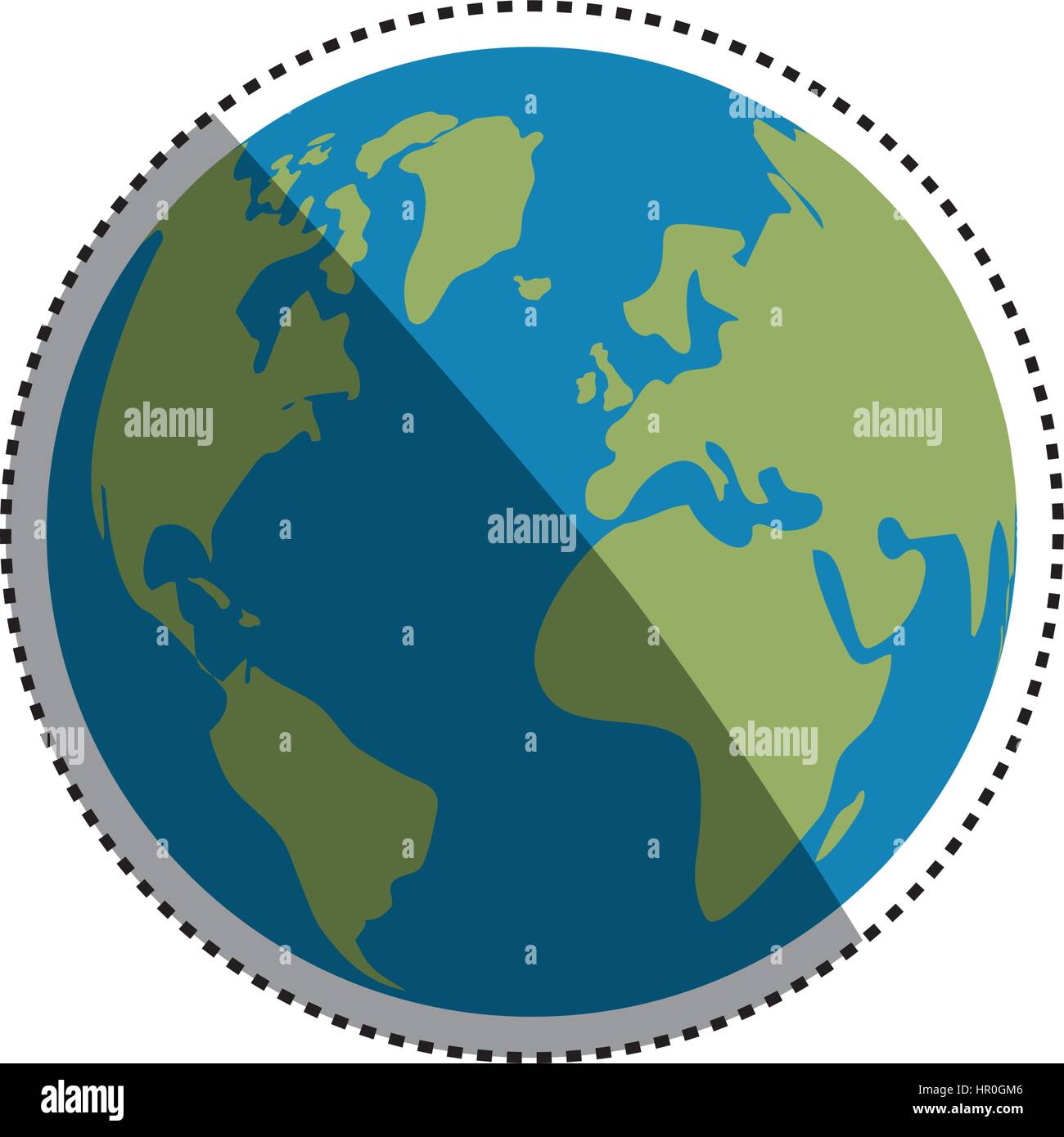 Isolated world earth Stock Vector Image & Art - Alamy