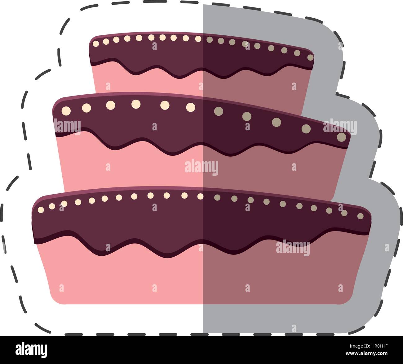 cake dessert baked shadow Stock Vector Image & Art - Alamy