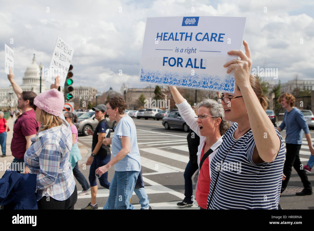 Affordable care act protest hi-res stock photography and images - Alamy