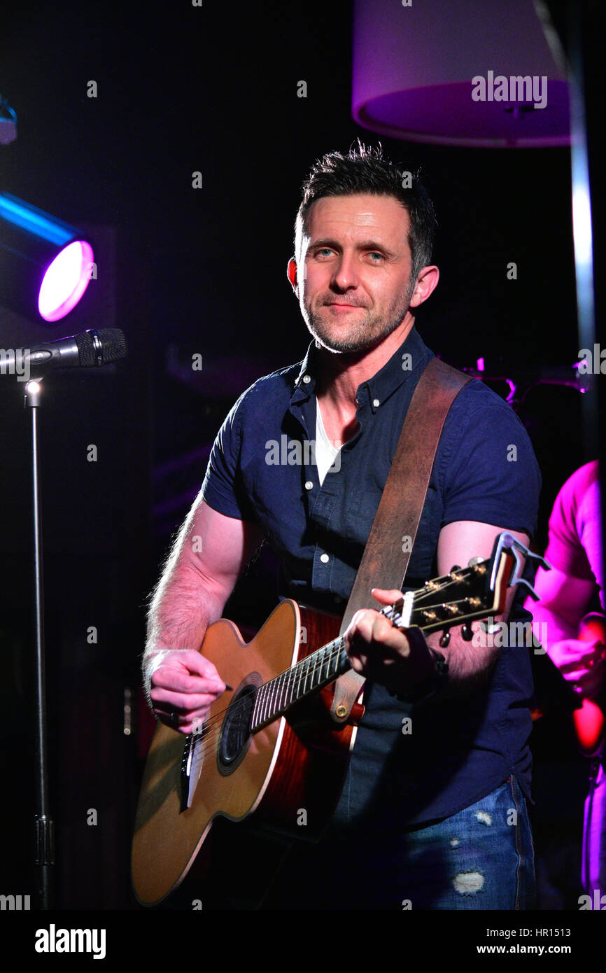 County Tyrone, Northern Ireland. 26th February 2017. Irish Country Music star Johnny Brady live on stage in County Tyrone. Credit: Mark Winter/Alamy Live News Stock Photo
