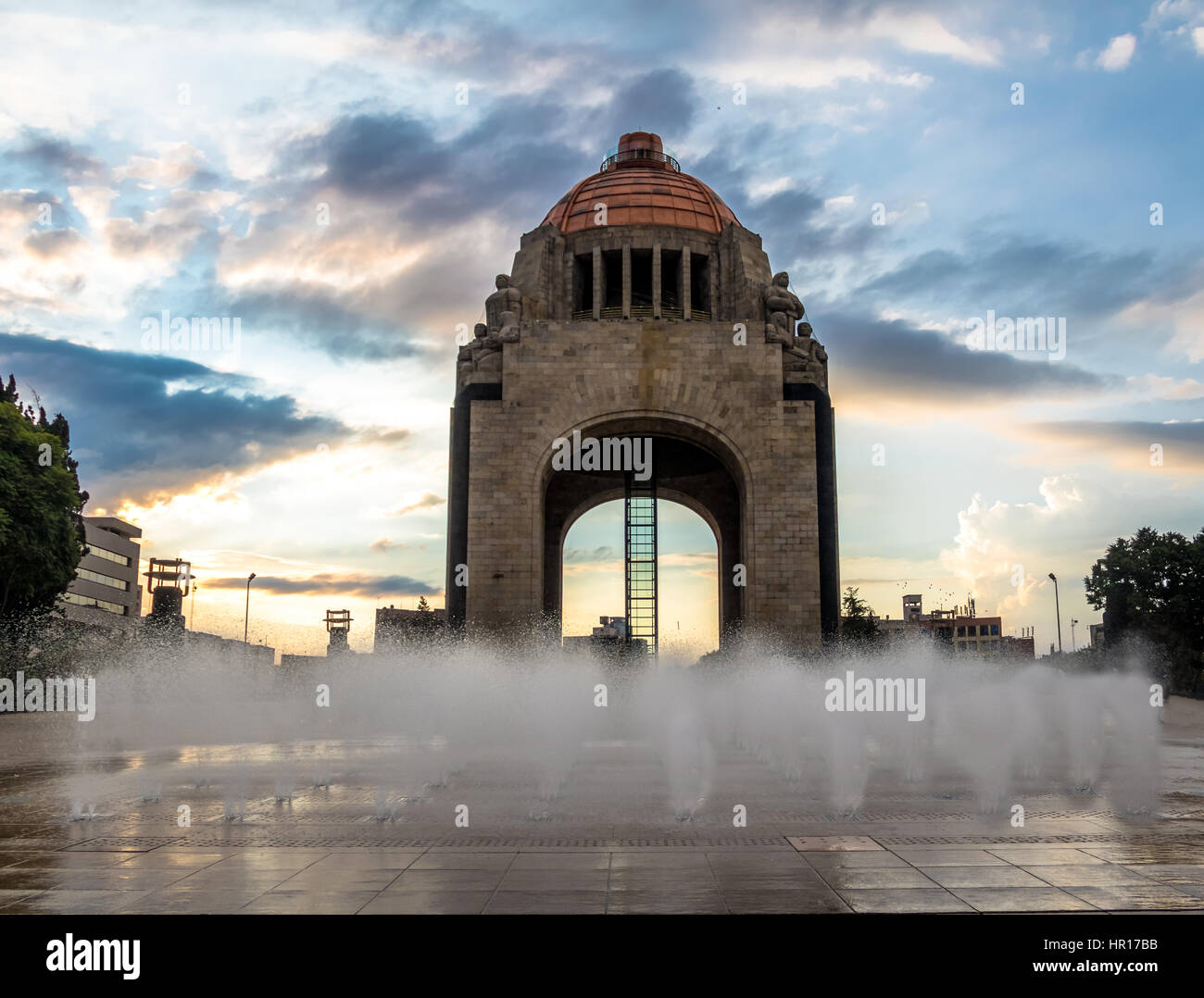 Monument to the Mexican Revolution (Monumento a la Revolucion) - Mexico City, Mexico Stock Photo