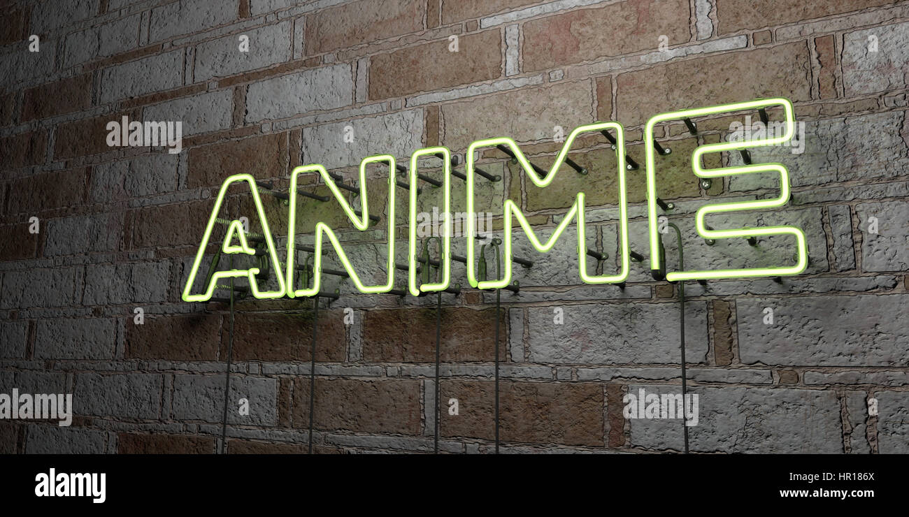 Anime Glowing Neon Sign On Stonework Wall 3d Rendered Royalty Stock Photo Alamy Contact brick wall series on messenger. https www alamy com stock photo anime glowing neon sign on stonework wall 3d rendered royalty free 134638082 html