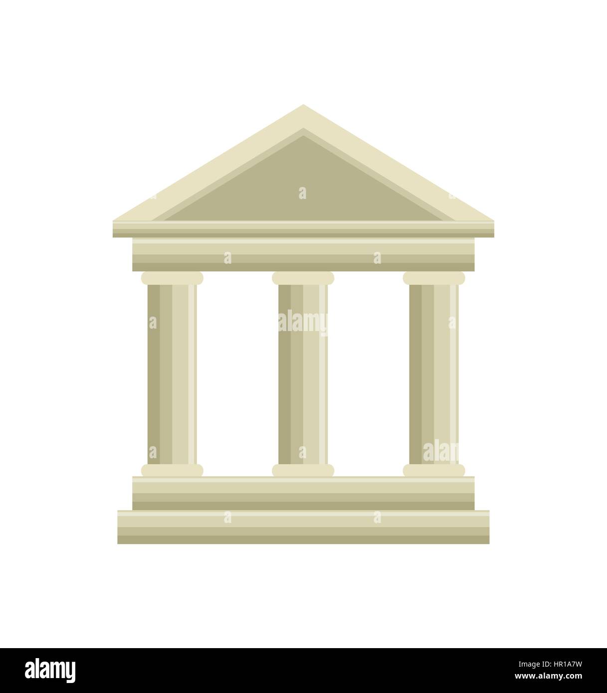 building roman columns icon Stock Vector